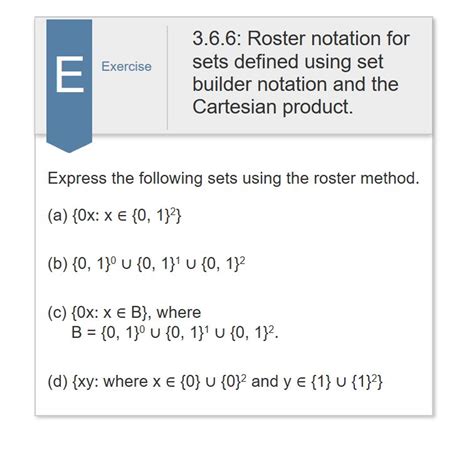 In<b> roster form</b> we write A = {2, 4, 6, 8, 10} (ii) A = {x : x is an integer and- 1≤ x < 5} In<b> roster form</b> we write A = {-1, 0,1, 2, 3, 4} Let us look into some examples in<b> roster form. . Roster method calculator
